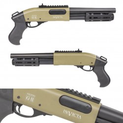 Fusil à pompe à gaz VELITES INVICTA G-II tan 3/6 billes - SECUTOR