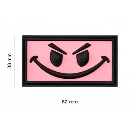 JTG - Patch PVC Evil Smile - ROSE
