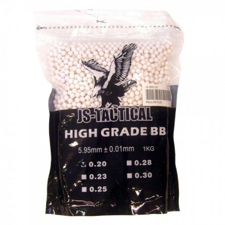 JS-TACTICAL - Billes 0,20gr en sachet de 1 kg (5000 billes)