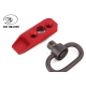 Attache sangle pour rail KEYMOD rouge - BIG DRAGON