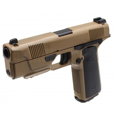 HUDSON - H9 Parallel Training Weapon GBB gaz - 0,9 Joule - TAN HUDSON - H9 Parallel Training Weapon GBB gaz - 0,9 Joule - TAN