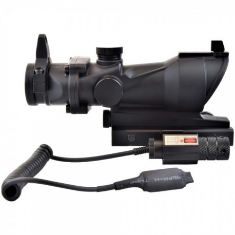 JS-TACTICAL - ACOG viseur point rouge/vert + laser - NOIR JS-TACTICAL - ACOG viseur point rouge/vert + laser - NOIR