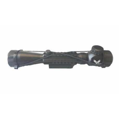 JS-TACTICAL - Lunette de visée 3-9X40E lumineuse avec support - NOIR JS-TACTICAL - Lunette de visée 3-9X40E lumineuse avec support - NOIR