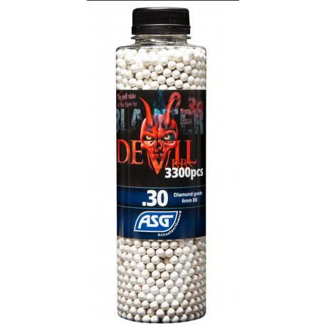 BLASTER DEVIL - Bouteille de 3300 billes BIO 0,30gr BLASTER DEVIL - Bouteille de 3300 billes BIO 0,30gr