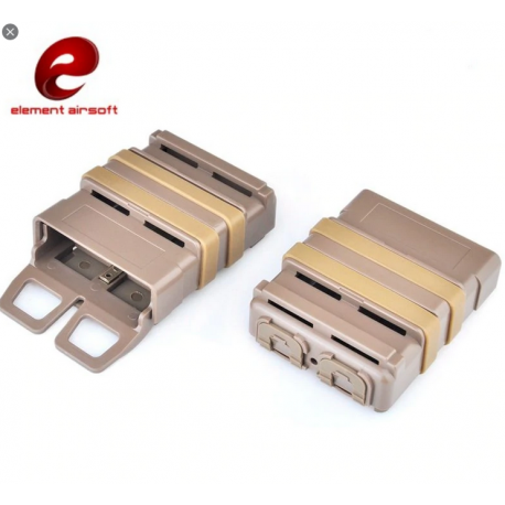 ELEMENT AIRSOFT - 5.56 FAST MAG pour chargeur type M4 - TAN