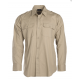 Chemise beige 100 % coton ripstop