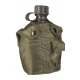 Water bottle with cup, pouch olive