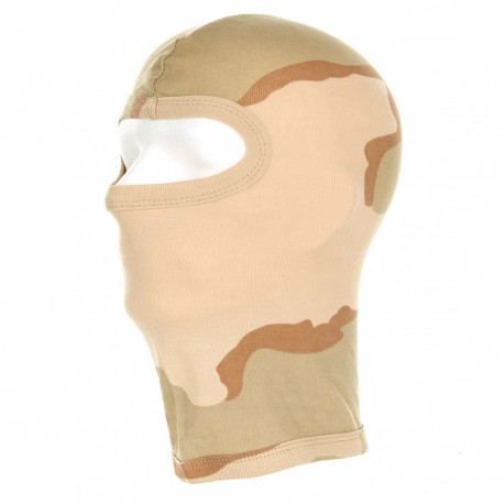 Cagoule balaclava - Un trou - désert 3 tons