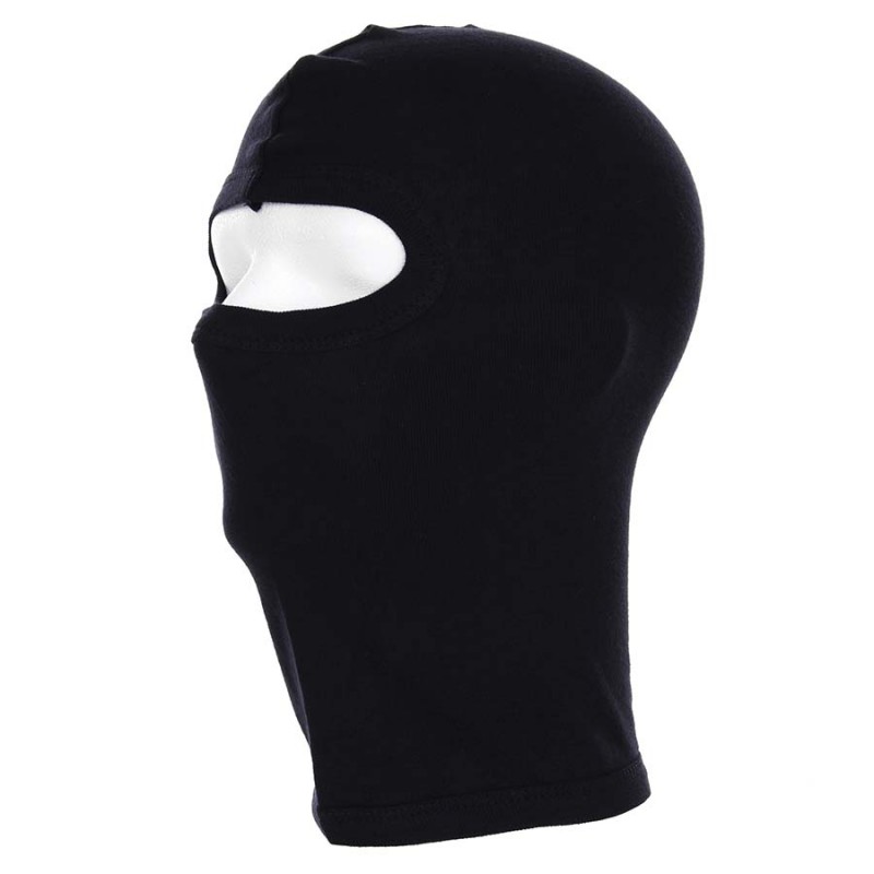 Balaclava one hole coton black - Heritage Airsoft