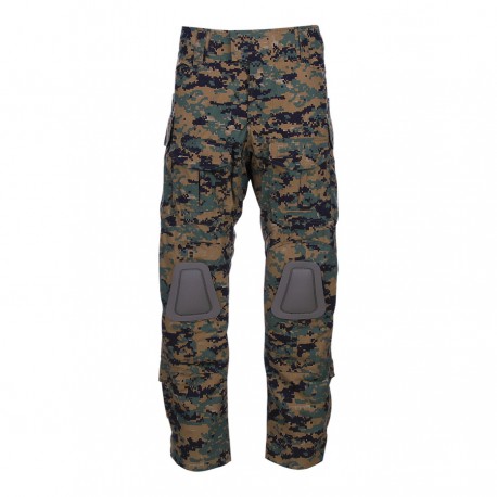 Pantalon tactique - Renforts plastiques genoux - Coupe Crye G3 - digital woodland