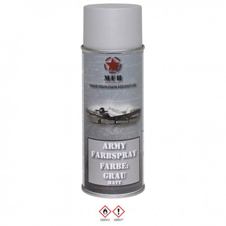 Bombe peinture mate pour réplique 400ml gris