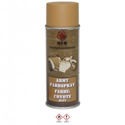 Bombe peinture mate pour répliques 400ml coyote