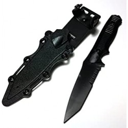 Couteau noir + holster 