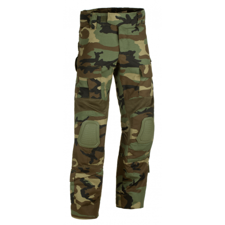 Pantalon d'airsoft coupe Predator avec inserts aux genoux - Woodland - Invader Gear