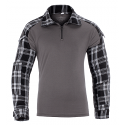 Chemise de combat airsoft UBAC G2 Flannel noir Invader Gear