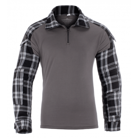 Chemise de combat UBAC G2 - Carreaux noir - Invader Gear