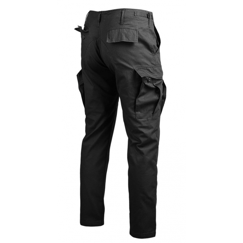 Pantalon noir coupe BDU Slim Fit Mil Tec Heritage Airsoft