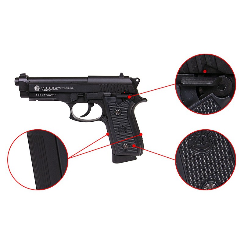 Pack Pistolet Taurus PT92 Powergun Airsoft