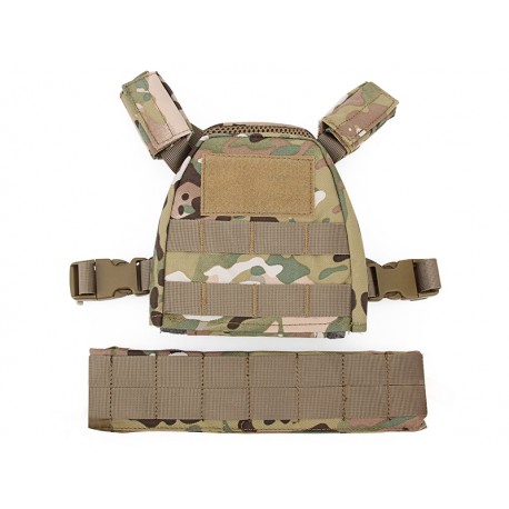 Gilet Tactique Enfant Airsoft/chasse - Taille XS/S Pour 2-6 Ans - Nylon 1000D Robuste - Avec Ceinture Et Bandes Auto-agrippantes - Idéal Jeux De Rôle, Plein Air, Déguisement