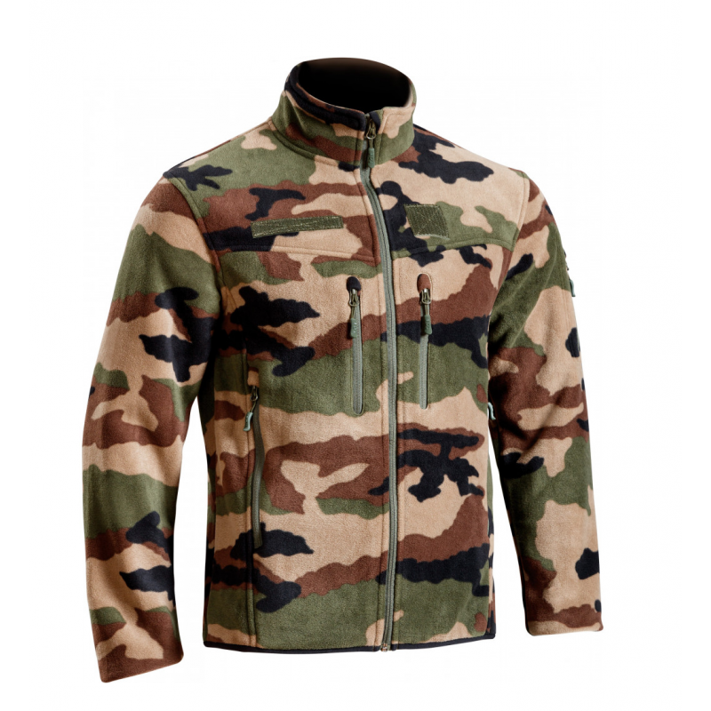 T.O.E Blouson polaire militaire Defender Field CAMO CE Heritage Airsoft