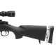 Sniper MB4404D Noir avec lunette 3-9x40 et bipied - WELL