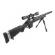 Sniper MB4404D Noir avec lunette 3-9x40 et bipied - WELL