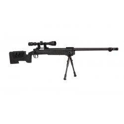 WELL - Sniper MB16D avec lunette de visée et bipied - NOIR