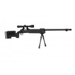 WELL - Pack Sniper MB17D avec lunette de visée + bipied - NOIR