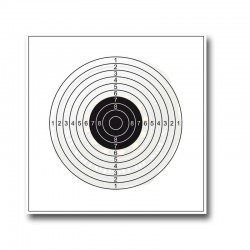 SHOOT AGAIN - Cible papier 14x14cm x100 