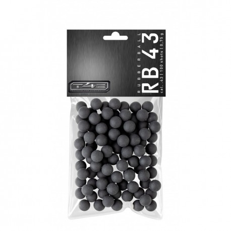 Billes Caoutchouc Calibre 43 T4E RUBBERBALL x100 - UMAREX