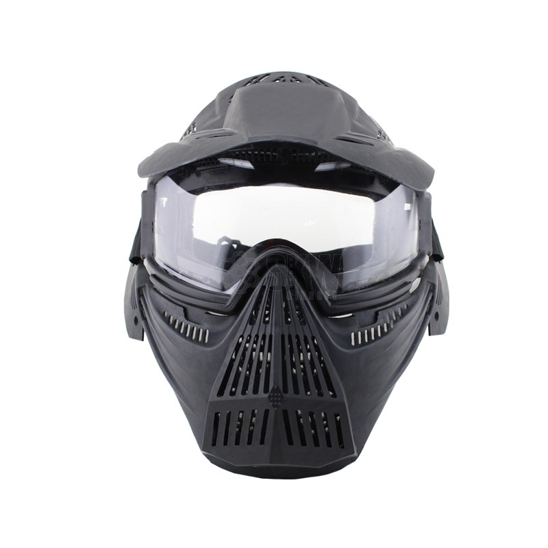 Masque + casque complet noir - DELTA TACTICS - Heritage Airsoft