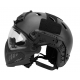 Masque et casque complet noir - DELTA TACTICS