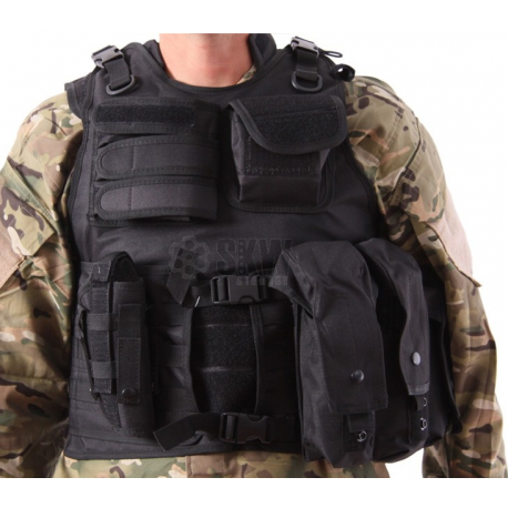 DELTA TACTICS - Gilet tactique MOI V13 - NOIR - Heritage Airsoft