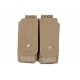 Poche double pour 4 chargeurs type AK Tan - GFC