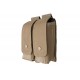 Poche double pour 4 chargeurs type AK Tan - GFC