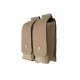 Poche double pour 4 chargeurs type AK Tan - GFC