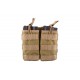 Double Poches chargeurs type M4/AK/G36 tan - GFC