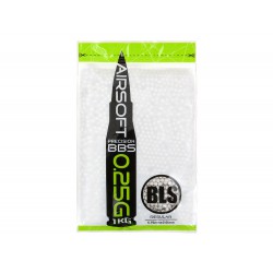 BLS PERFECT - Sachet de 1Kg de Billes 0,25gr blanche