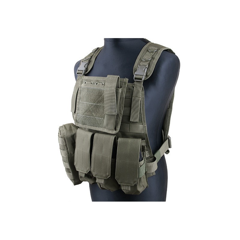 GFC TACTICAL - Gilet Tactique type MBSS - OD - Heritage Airsoft
