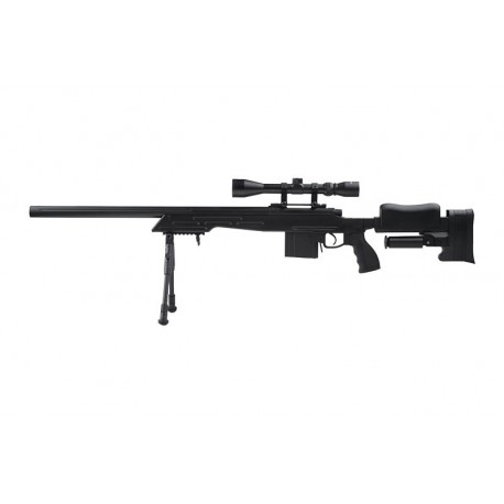 WELL - Sniper MB4413D avec lunette de visée + bipied - NOIR WELL - Sniper MB4413D avec lunette de visée + bipied - NOIR