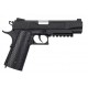 Colt 1911 Rail Gun CO2 bicolore noir 6mm culasse mobile