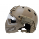 Masque + casque complet noir - DELTA TACTICS