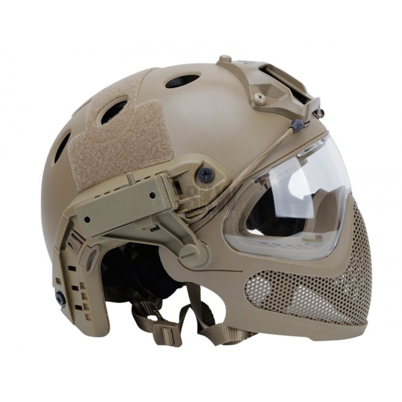 Masque + casque complet noir - DELTA TACTICS - Heritage Airsoft