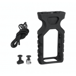 JJ AIRSOFT - Poignée GRIP Paracord pour rail KEYMOD ou M-LOCK - NOIR