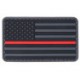 LANCER TACTICAL - Patch PVC "Drapeau USA Red line"
