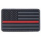 Patch PVC "Drapeau USA Red line" - LANCER TACTICAL