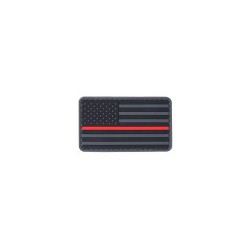 LANCER TACTICAL - Patch PVC "Drapeau USA Red line"