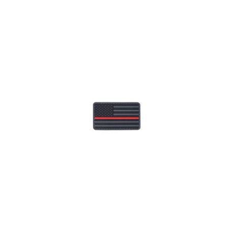 LANCER TACTICAL - Patch PVC "Drapeau USA Red line"