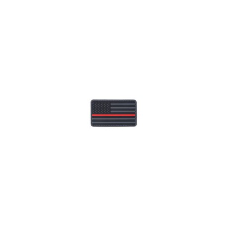 Patch PVC "Drapeau USA Red line" - LANCER TACTICAL