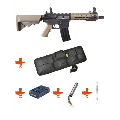 SPECNA ARMS - Pack M4 RRA SA-C08 CORE tan + Batterie + Chargeur de batterie + Ressort M90 + Housse SPECNA ARMS - Pack M4 RRA SA-C08 CORE tan + Batterie + Chargeur de batterie + Ressort M90 + Housse